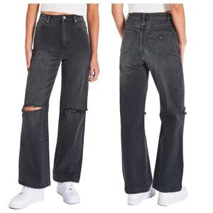 Abrand Jeans A 94 High & Wide Rip Denim Jeans in Cindy Size 28